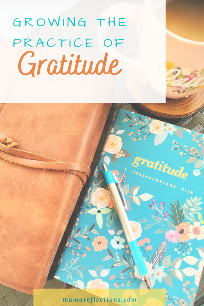 Gratitude Journal, Bible, and coffee