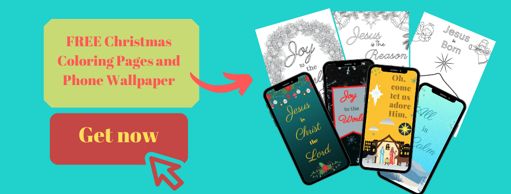 image of Christmas freebies - coloring pages and phone wallpapers