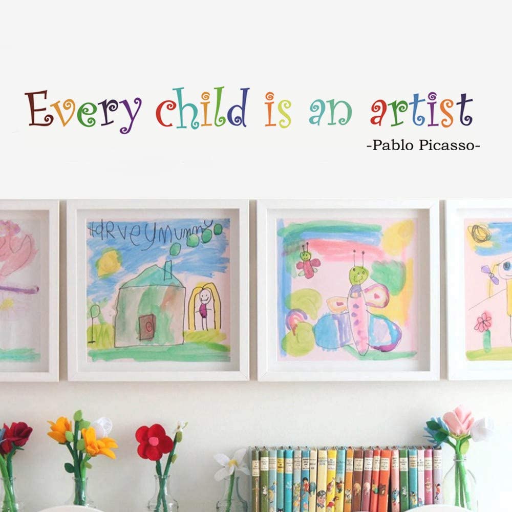 picture of "Every child is an artist" quote