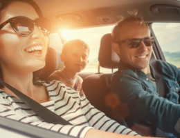 Family on roadtrip