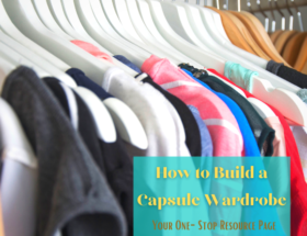 How to Build a Capsule Wardrobe feature image of neat clothing in a closet