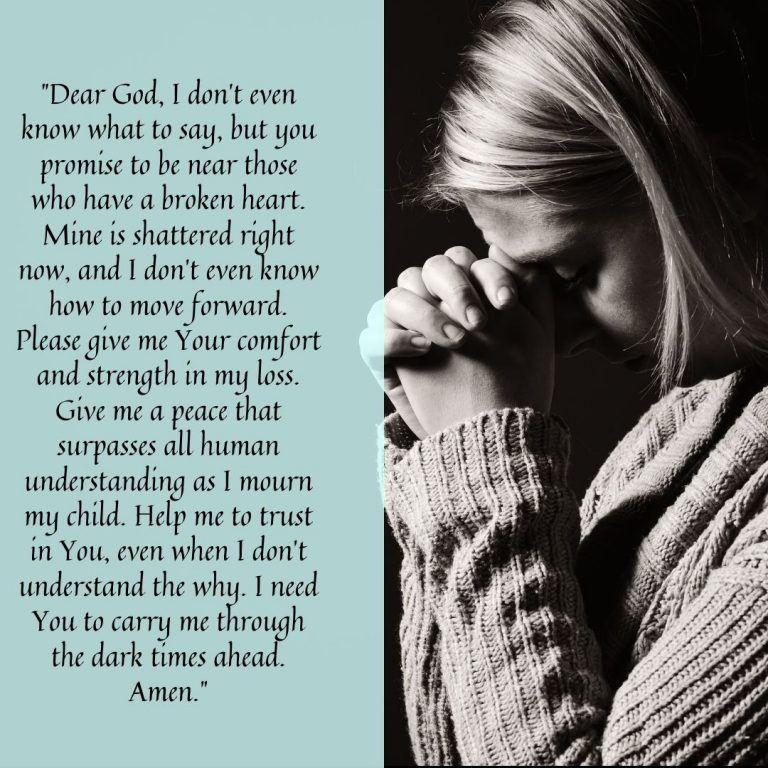 Loss of Child Prayers to Bring You Healing - Mama Reflections